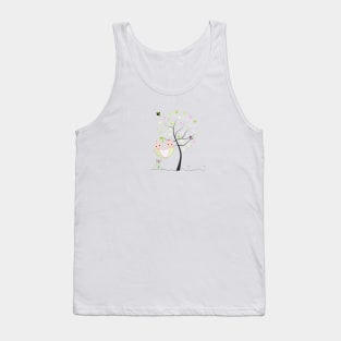 Baby shower greeting card. Twin baby Tank Top